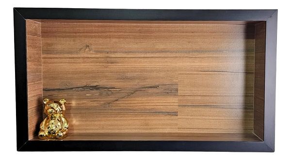Nicho Porcelanato 30x60 Marrom Rustico Filetado Marron