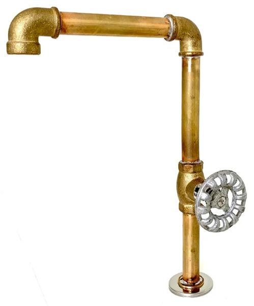 Torneira Industrial Rústica de Cobre
